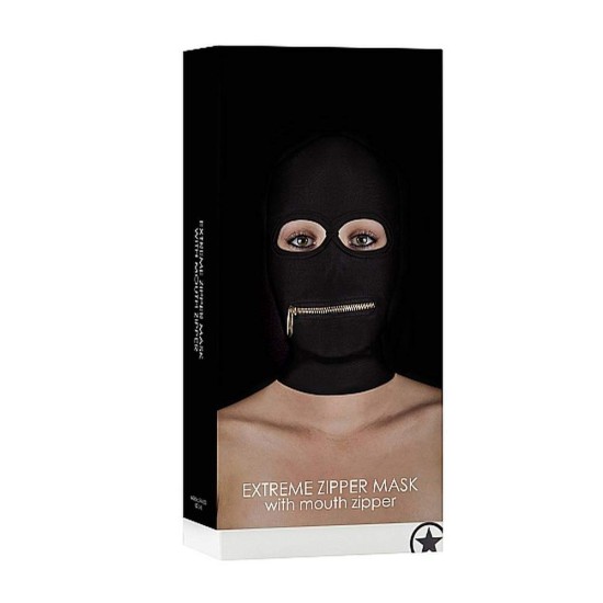 Φετιχιστική Κουκούλα Με Φερμουάρ - Extreme Zipper Mask With Mouth Zipper Fetish Toys 