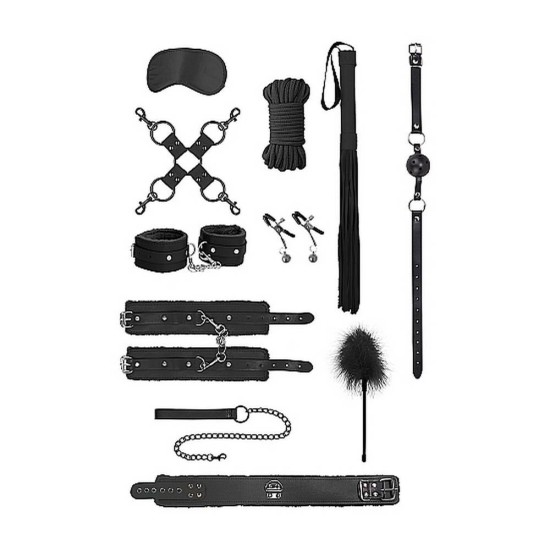 Intermediate Bondage Kit Black Fetish Toys 