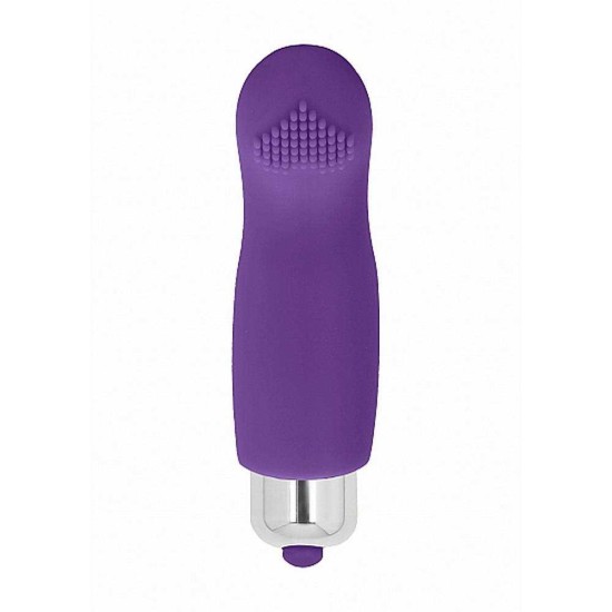 Δονητής Δαχτύλου Με Κουκκίδες - Basile Finger Vibrator Purple Sex Toys 