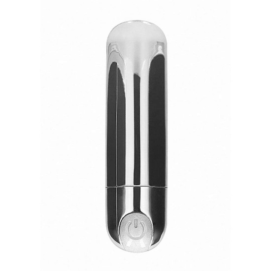 Shots 10 Speed Rechargeable Bullet Silver Sex Toys