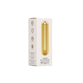 Shots 10 Speed Rechargeable Bullet Gold