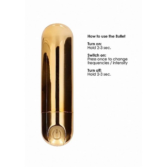 Μίνι Επαναφορτιζόμενος Δονητής - Shots 10 Speed Rechargeable Bullet Gold Sex Toys 