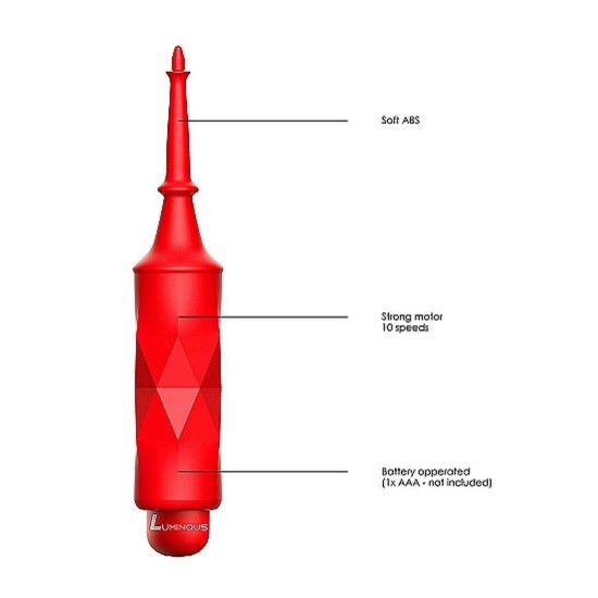 Κλειτοριδικός Δονητής - Circe Bullet Vibrator With Silicone Sleeve Red Sex Toys 