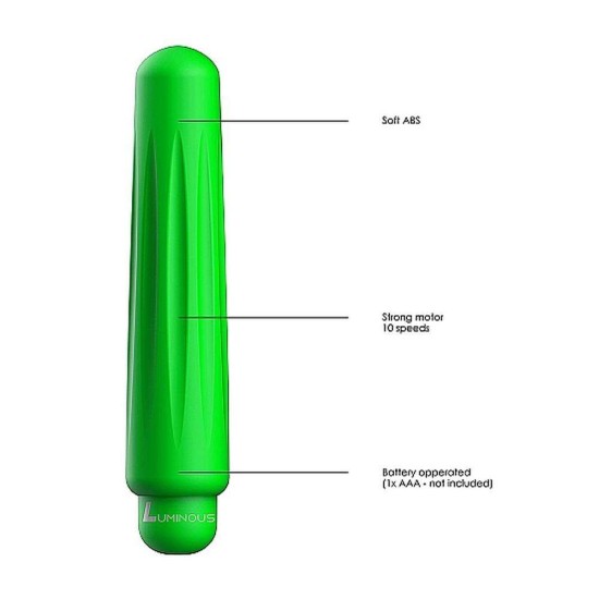 Delia Bullet Vibrator With Silicone Sleeve Green Sex Toys