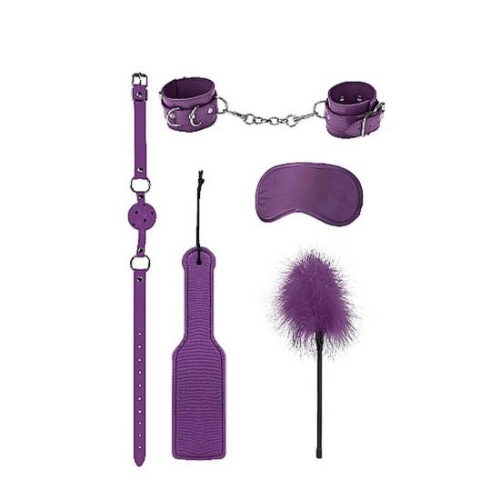 Φετιχιστικά Αξεσουάρ Για Αρχάριους - Ouch Introductory Bondage Kit No.4 Purple Fetish Toys 