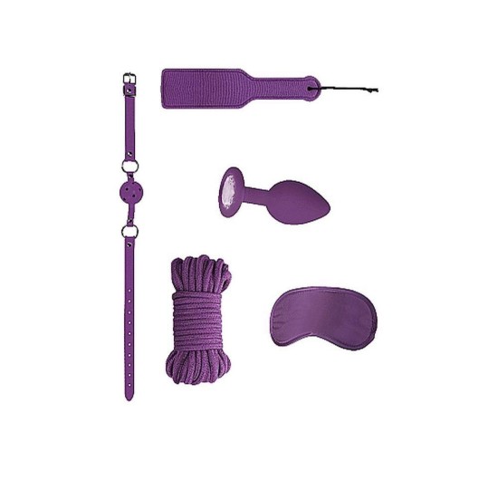 Φετιχιστικά Αξεσουάρ Για Αρχάριους - Ouch Introductory Bondage Kit No.5 Purple Fetish Toys 