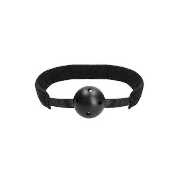 Απαλό Ελαστικό Φίμωτρο - Breathable Ball Gag With Velvet Straps Black