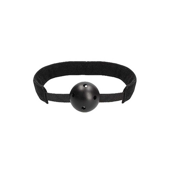 Απαλό Ελαστικό Φίμωτρο - Breathable Ball Gag With Velvet Straps Black Fetish Toys 