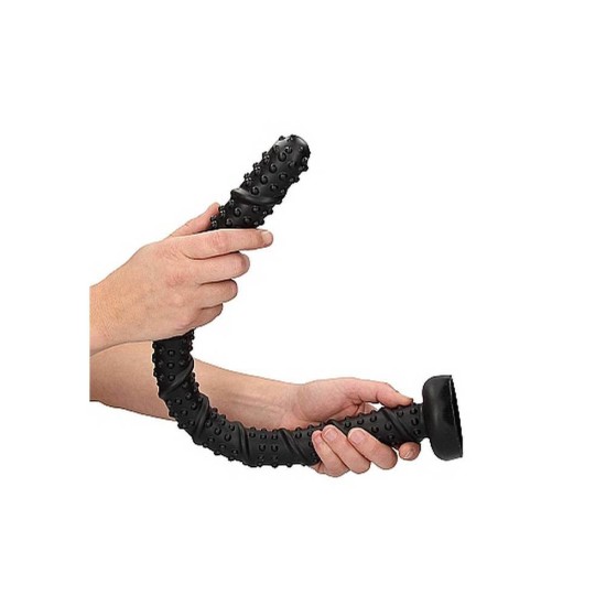 Ouch Textured Snake Anal Dildo Black 54cm Sex Toys