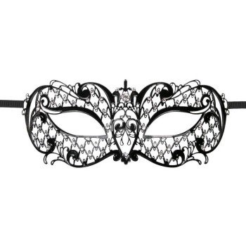Μεταλλική Μάσκα Βενετίας - Metal Mask Lace Black
