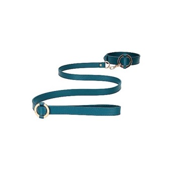 Ouch Halo Collar With Leash Green