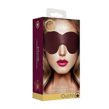 Δερμάτινη Φετιχιστική Μάσκα - Ouch Halo Eyemask Burgundy