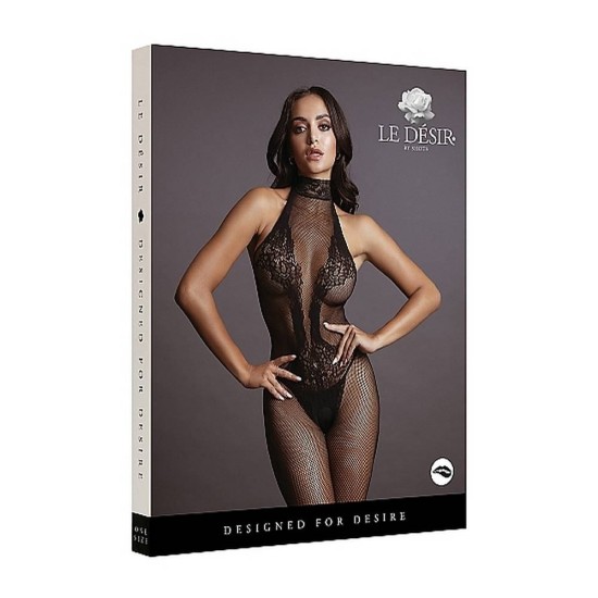 Fishnet And Lace Bodystocking Erotic Lingerie 