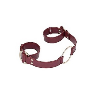 Ouch Halo Handcuffs With Connector Burgundy