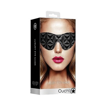 Μάσκα Με Ανάγλυφο Σχέδιο - Luxury Eye Mask Black