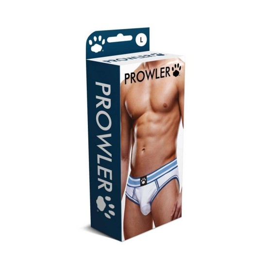 Prowler Open Briefs White/Blue Erotic Lingerie 