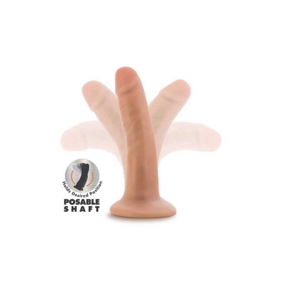 Μαλακό Και Ευλύγιστο Πέος - Dr. Skin Plus Posable Dildo Vanilla 13cm Sex Toys 