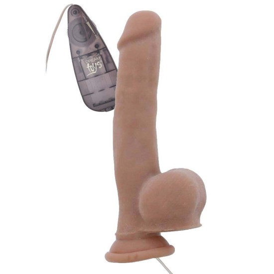 Ρεαλιστικός Δονητής Με Χειριστήριο - Evil Doctor Vibrating Dildo Beige 21cm Sex Toys 