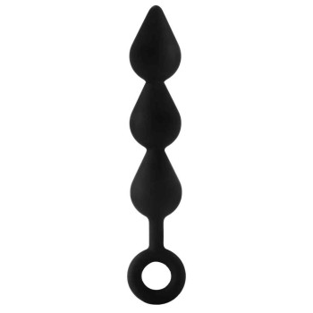 Πρωκτικές Μπάλες Σιλικόνης – Fantasstic XL Triple Drop Plug Black