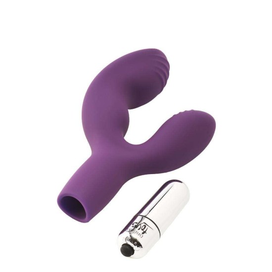 Μίνι Διπλός Δονητής - Flirts 10 Functions Duo Vibe Purple Sex Toys 