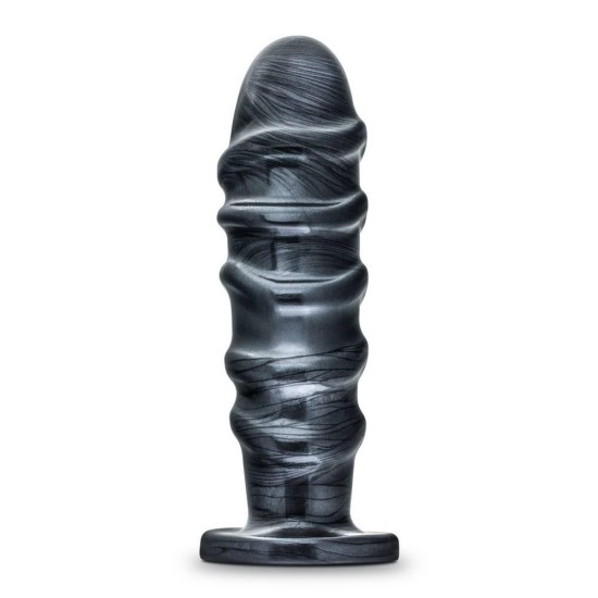 Μεγάλο Ομοίωμα Με Ραβδώσεις - Jet Annihilator Carbon Metallic Black Sex Toys 