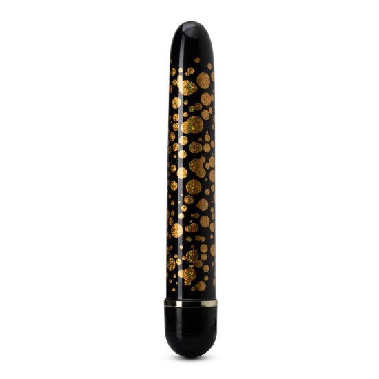 Κλασικός Δονητής Με Σχέδια - Rise And Sparkle Classic Vibrator Black/Gold Sex Toys 