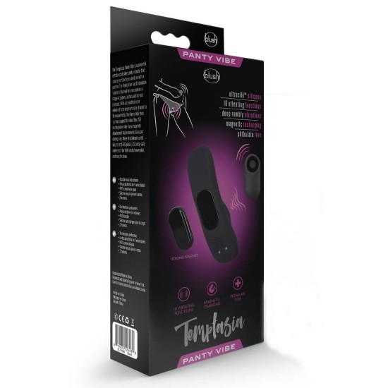 Ασύρματος Κλειτοριδικός Δονητής - Temptasia Remote Control Panty Vibe Black Sex Toys 