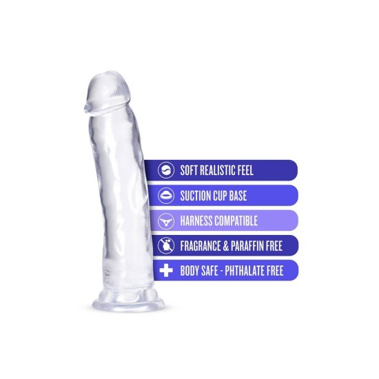 Διάφανο Μεγάλο Ομοίωμα Πέους - Thrill N' Drill Big Dildo Clear 23cm Sex Toys 