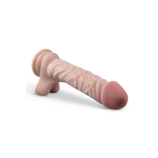 Dr. Skin Posable Dildo With Balls Vanilla 23cm Sex Toys