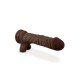 Μαλακό Και Ευλύγιστο Πέος - Dr. Skin Posable Dildo With Balls Chocolate 23cm Sex Toys 