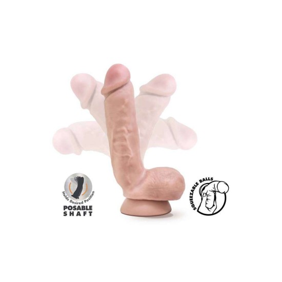 Dr. Skin Thick Posable Dildo Vanilla 20cm Sex Toys