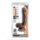 Μαλακό Και Ευλύγιστο Πέος - Dr. Skin Thick Posable Dildo Chocolate 20cm Sex Toys 