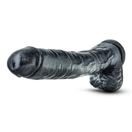 Πολύ Μεγάλο Ομοίωμα Πέους - Jet Dark Steel Carbon Metallic Black 35cm Sex Toys 