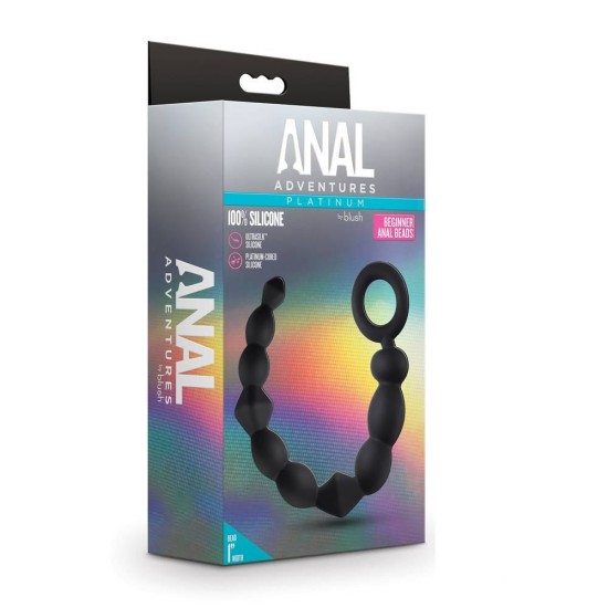 Πρωκτικές Μπίλιες Σιλικόνης - Anal Adventures Platinum Silicone Anal Beads  Sex Toys 