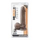 Dr. Skin Thick Posable Dildo Chocolate 23  cm Sex Toys