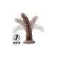 Μαλακό Και Ευλύγιστο Πέος - Dr. Skin Posable Dildo Chocolate 19cm Sex Toys 