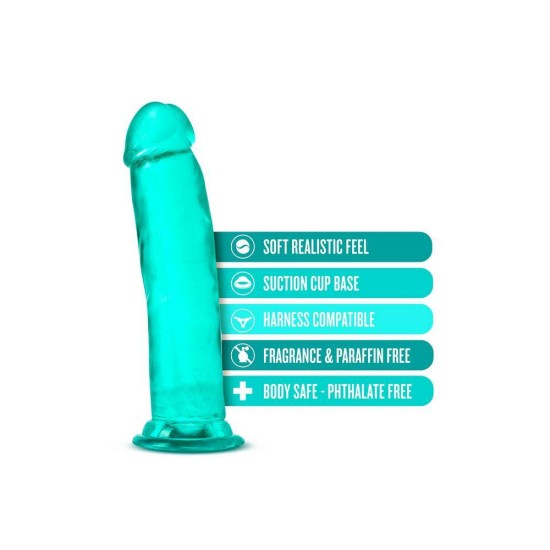 Μεγάλο Χοντρό Ομοίωμα Πέους - Thrill N' Drill Realistic Dildo Teal 23cm Sex Toys 