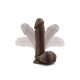 Μαλακό Και Ευλύγιστο Πέος - Dr. Skin Posable Dildo Chocolate 20cm Sex Toys 