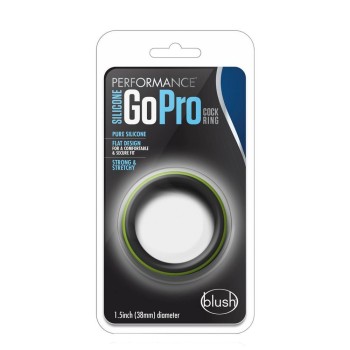 Performance Silicone Go Pro Cock Ring Black & Green