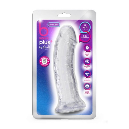 Χοντρό Ομοίωμα Πέους - Roar N' Ride Realistic Dildo Clear 20cm Sex Toys 