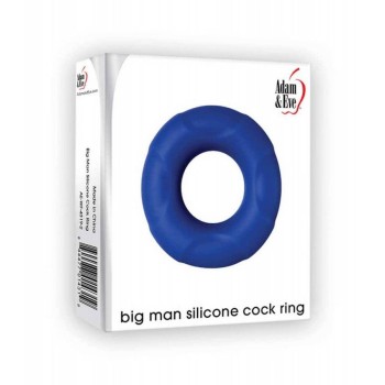 Big Man Silicone Cockring Blue