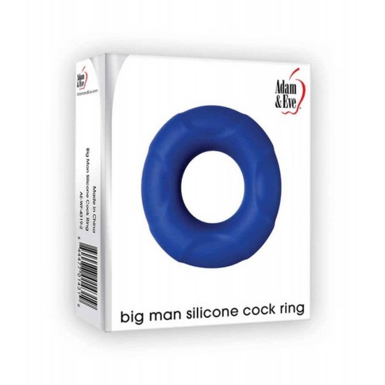 Big Man Silicone Cockring Blue Sex Toys