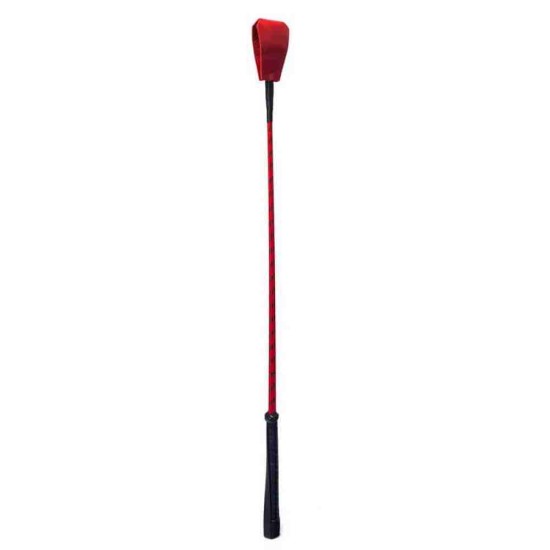 Δερμάτινο Καμτσίκι - Devil Sticks Leather Crop Black/Red 65cm Fetish Toys 