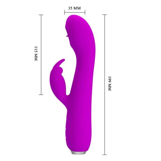 Rabbit Δονητής Με Γλώσσα - Rachel Licking Rabbit Vibrator Purple Sex Toys 