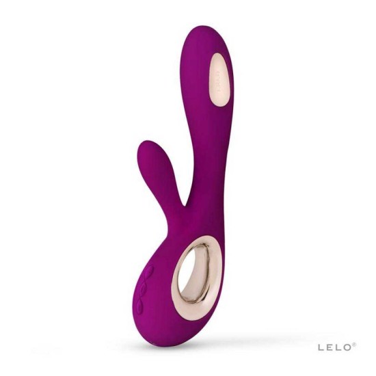 Rabbit Δονητής Σιλικόνης Με Κίνηση - Lelo Soraya Wave Vibrator Deep Rose Sex Toys 