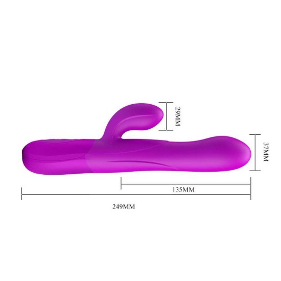 Douglas Inflatable Rabbit Vibrator Purple Sex Toys