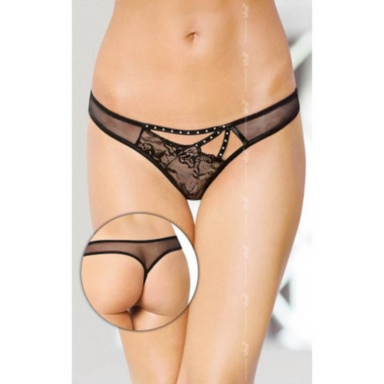 Σέξι Εσώρουχο Με Δαντέλα - Sexy Lace Thong 2441 Black Ερωτικά Εσώρουχα 