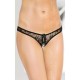 Lace Crotchless String 2465 Black Erotic Lingerie 