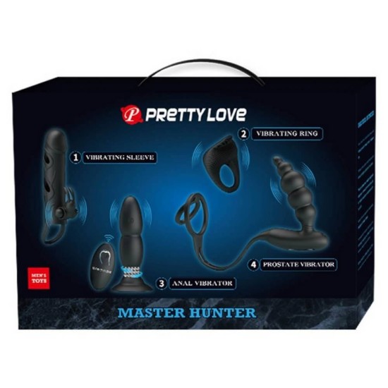 Σετ Ανδρικών Sex Toys - Pretty Love Master Hunter Male Set 4pcs Πρωκτικά 