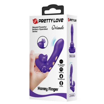 Δονητής Δαχτύλου Σιλικόνης - Orlando Silicone Finger Vibrator Purple